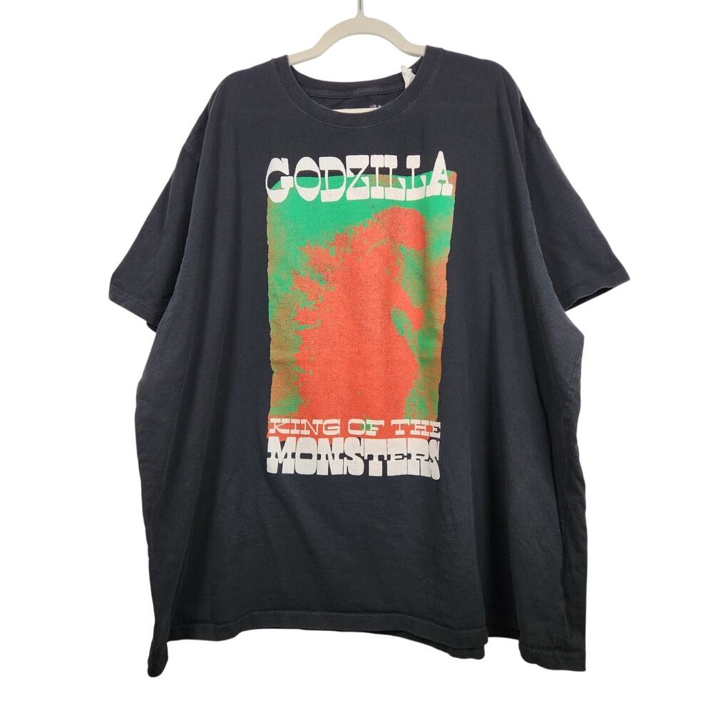 Y2k Godzilla King Of Monsters Oversized Black Shirt Top Promo Movie TV 5xl